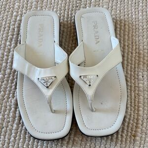 Prada Cream Women's Sandals